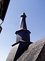 De gedraaide toren van de kapel Notre-Dame de la Paix