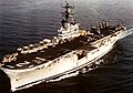 USS Iwo Jima underway at sea in 1974.