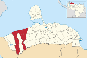 Location in Falcón