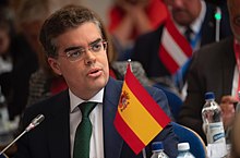 Vicente Azpitarte interviene en nombre de la delegación española en la PESC