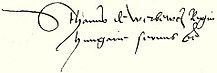 A signature on a page