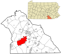 Location in York County and the state of Pennsylvania.