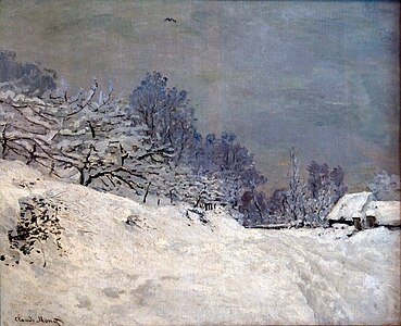 Environs de Honfleur, neige, 1867 – Musée du Louvre, Paris.