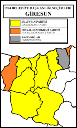 Giresun'da 1984 Türkiye yerel seçimleri için küçük resim