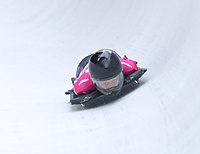 Lu Chia-hsin beim Skeleton-Wettbewerb