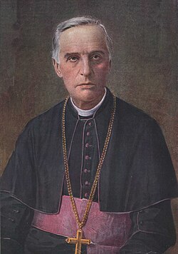 Anton Mahnič mint Krk sziget püspöke (hivatalos képe 1900 körül)