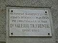 Placa memorială montată cu ocazia renovării bisericii (1928)