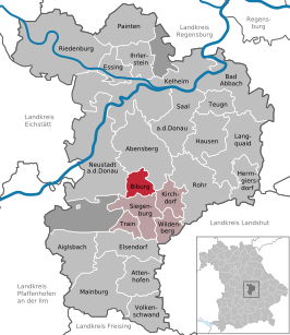 Kaart van Biburg