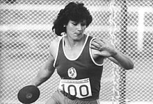 Bronze für die in den letzten Jahren stärkste Diskuswerferin Martina Hellmann, Weltmeisterin 1983/1987, Olympiasiegerin 1988 und EM-Dritte 1986