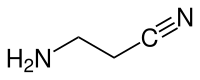 Chemische Strukturformel von 3-Aminopropionitril