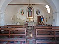 Interno della chiesa visto dalla porta d'ingresso