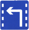 Lane for turn left