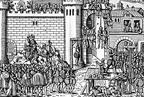 Contemporary woodcut of executions following the Amboise conspiracy Conjuration amboise.jpg