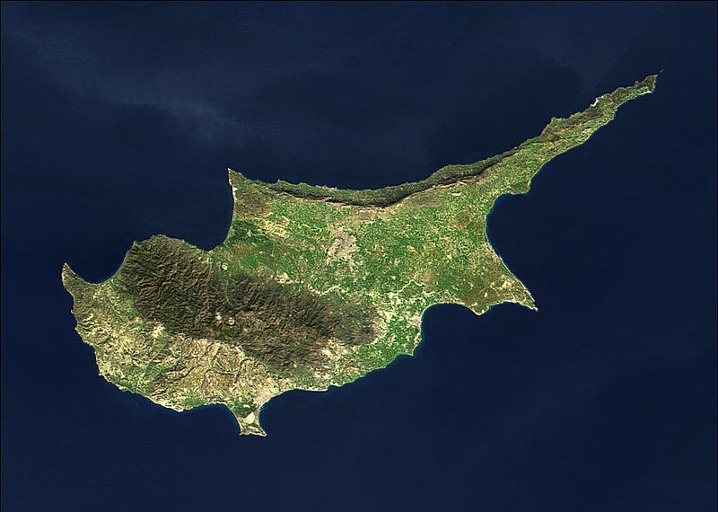 Satellitenbild Zypern