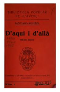 D'aquí i d'allà de Santiago Rusiñol (ed. 1905)