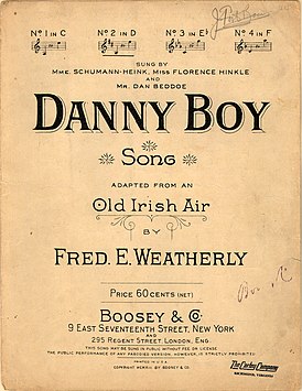 Обложка песни «Danny Boy»