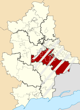 Distret de Donec'k - Localizazion