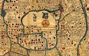 Ausschnitt aus der Edo-Karte von 1847