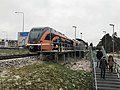 De laatste trein op het station van Pärnu, 8 december 2018
