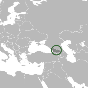 Республика Южная Осетия на карте региона
