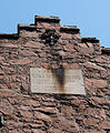 Inscription sur le pignon de la ferme Bussière (1876)