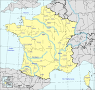 Les principaux cours d'eau français.