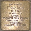 Stolperstein de Franz Daus (1896-1942)