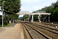 Gare de Lozanne : les quais voyageurs et la passerelle