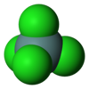 Germanium tetrachloride - space-filling model