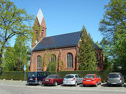 Solar panels on a church