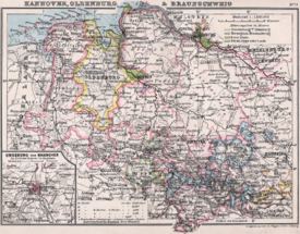 Karte der Provinz Hannover 1905