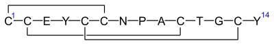 Линаклотид schematic.svg