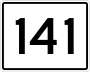 State Route 141 marker