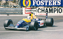 Nigel Mansell was Senna's closest challenger, winning five races and eventually finishing second in the championship. Mansell monaco 91.jpg