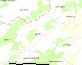 Mapa obce Balesta