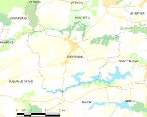 Poziția localității Treffendel