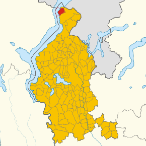 Poziția localității Tronzano Lago Maggiore