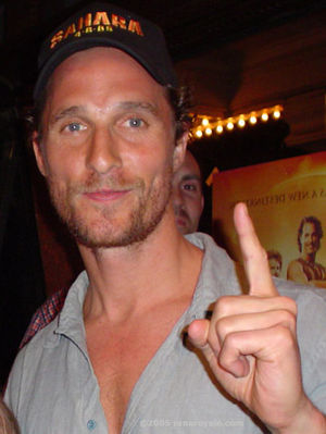 English: Matthew McConaughey at the March 2005...