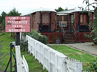 Carriages housing the Bo'ness layout
