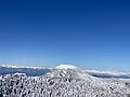 Mount Tateshina, with Northern Japanese Alps in the distance, from Mount Yoko