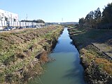 ユニモちはら台の南側を流れる村田川。