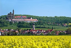 Neresheim, abbey in background