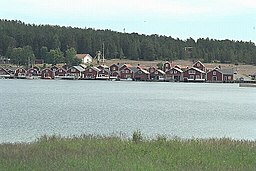 Fiskebodar vid Norrfällsviken, 2002.