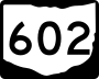 State Route 602 marker