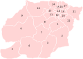 Die 22 parroquias des Hauptstadtdistriktes