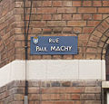 Plaque de rue Paul Machy à Rosendaël