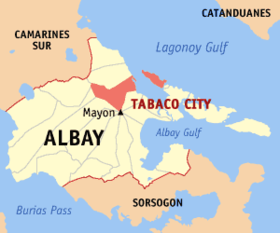 Mapa a pakabirukan ti Tabaco
