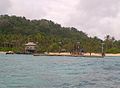 Tampak Pulau Senoa Dilihat dari Posisi Laut
