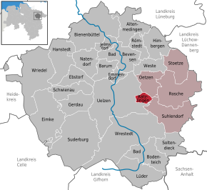 Poziția localității Rätzlingen