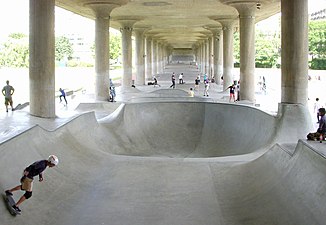 Rålis Skatepark under "Lilla Västerbron".